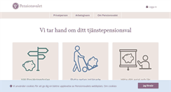 Desktop Screenshot of pensionsvalet.se