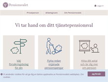 Tablet Screenshot of pensionsvalet.se